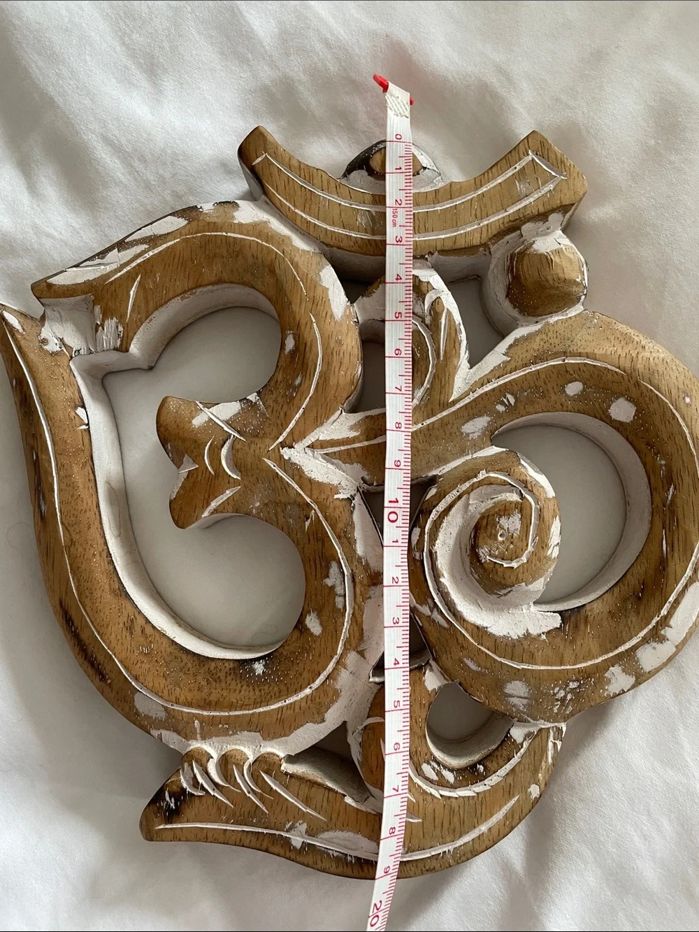Aum Om wooden hanging accent